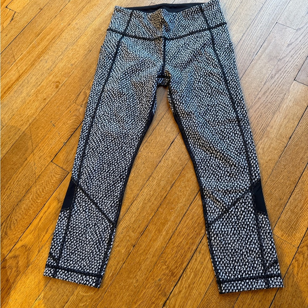lululemon athletica Black & White Patterned Leggings